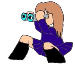 japanes girl sticker #1359014