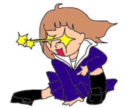 japanes girl sticker #1359016