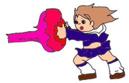 japanes girl sticker #1359018