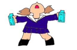 japanes girl sticker #1359019