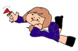 japanes girl sticker #1359020