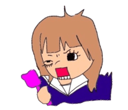 japanes girl sticker #1359021