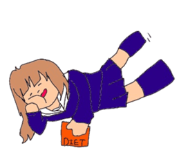 japanes girl sticker #1359023