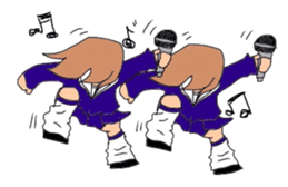 japanes girl sticker #1359026