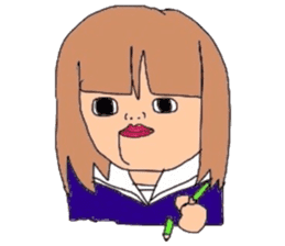 japanes girl sticker #1359028