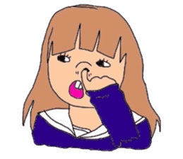 japanes girl sticker #1359029