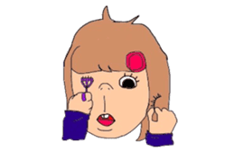 japanes girl sticker #1359032