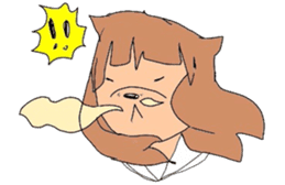 japanes girl sticker #1359033