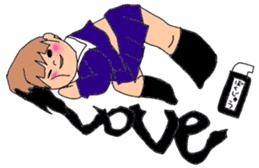 japanes girl sticker #1359035