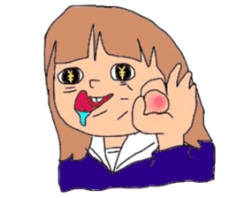 japanes girl sticker #1359039