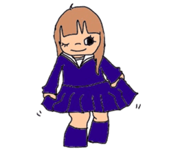 japanes girl sticker #1359040