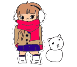 japanes girl sticker #1359041