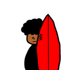 AFRO SURF Sticker sticker #1359504
