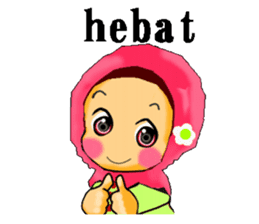 hijabista. Indonesian version sticker #1359882