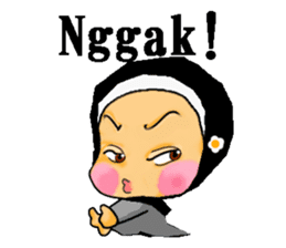 hijabista. Indonesian version sticker #1359884