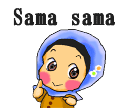 hijabista. Indonesian version sticker #1359888