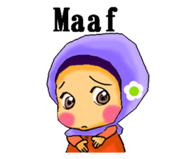 hijabista. Indonesian version sticker #1359889