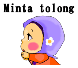 hijabista. Indonesian version sticker #1359890