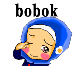 hijabista. Indonesian version sticker #1359893