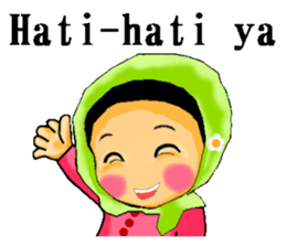 hijabista. Indonesian version sticker #1359894
