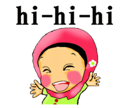 hijabista. Indonesian version sticker #1359896