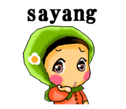 hijabista. Indonesian version sticker #1359900