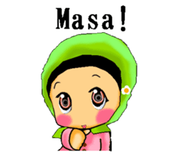 hijabista. Indonesian version sticker #1359906