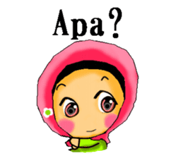 hijabista. Indonesian version sticker #1359907