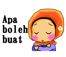 hijabista. Indonesian version sticker #1359909