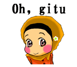 hijabista. Indonesian version sticker #1359910