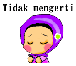 hijabista. Indonesian version sticker #1359911