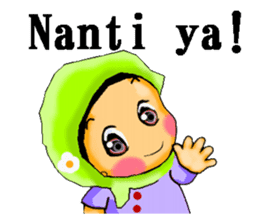 hijabista. Indonesian version sticker #1359912