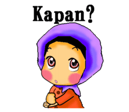 hijabista. Indonesian version sticker #1359914