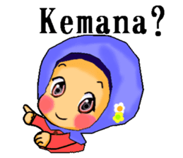 hijabista. Indonesian version sticker #1359915