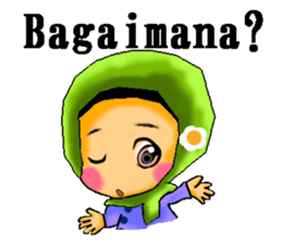 hijabista. Indonesian version sticker #1359916