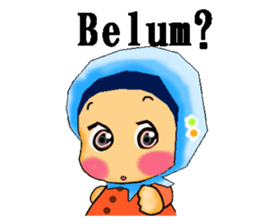 hijabista. Indonesian version sticker #1359918