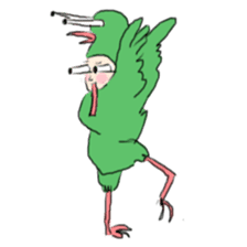 super bird human sticker #1360006