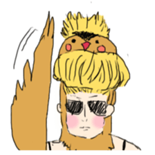 super bird human sticker #1360011