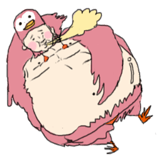 super bird human sticker #1360014