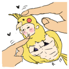 super bird human sticker #1360019