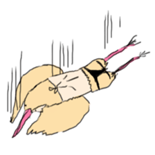 super bird human sticker #1360024