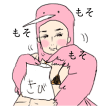 super bird human sticker #1360025