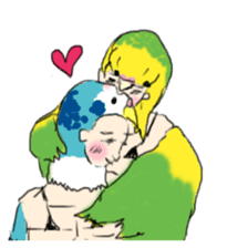 super bird human sticker #1360027