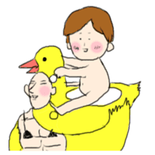 super bird human sticker #1360030