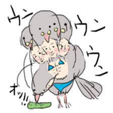 super bird human sticker #1360033