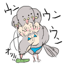 super bird human sticker #1360033