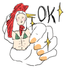 super bird human sticker #1360036