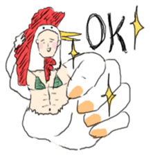 super bird human sticker #1360036