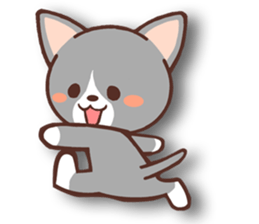 Day of a Silver Tabby Cat sticker #1360136