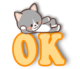 Day of a Silver Tabby Cat sticker #1360138